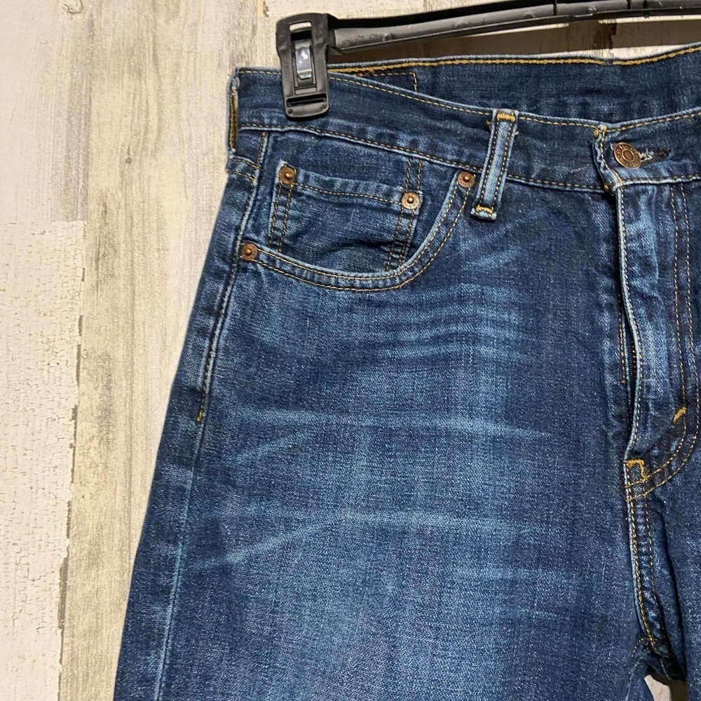 Levi’s 514 Blue Distressed Denim Jeans 32X32 - Picture 2 of 11